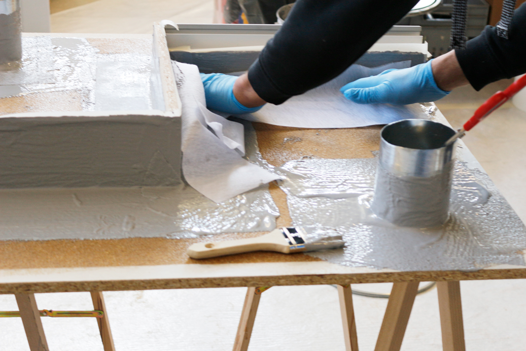 Atelier de résine liquide PMMA