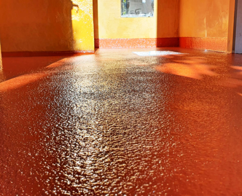 Réalisation de revêtement de sol en intérieur