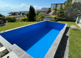 Résultat du revêtement de la piscine